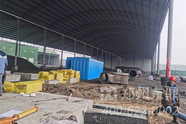 山西應(yīng)縣煤泥烘干機生產(chǎn)線施工現(xiàn)場