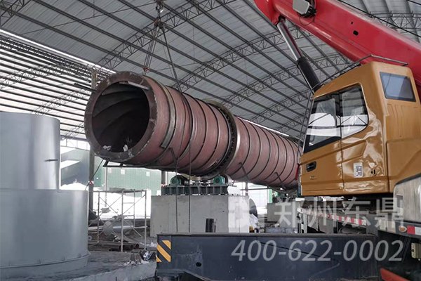 山西應(yīng)縣煤泥干燥設(shè)備安裝現(xiàn)場(chǎng)