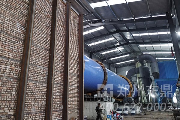 山西煤泥烘干機設備投產(chǎn)運行現(xiàn)場